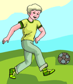 Παιδί που παίζει ποδόσφαιρο