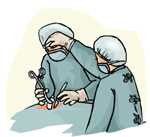 Γιατρός που κάνει χειρουργική επέμβαση 