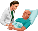 Νοσηλεύτρια με ασθενή